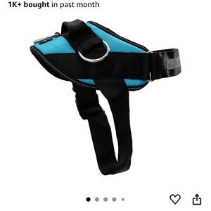 Blue and Black Dog Harness